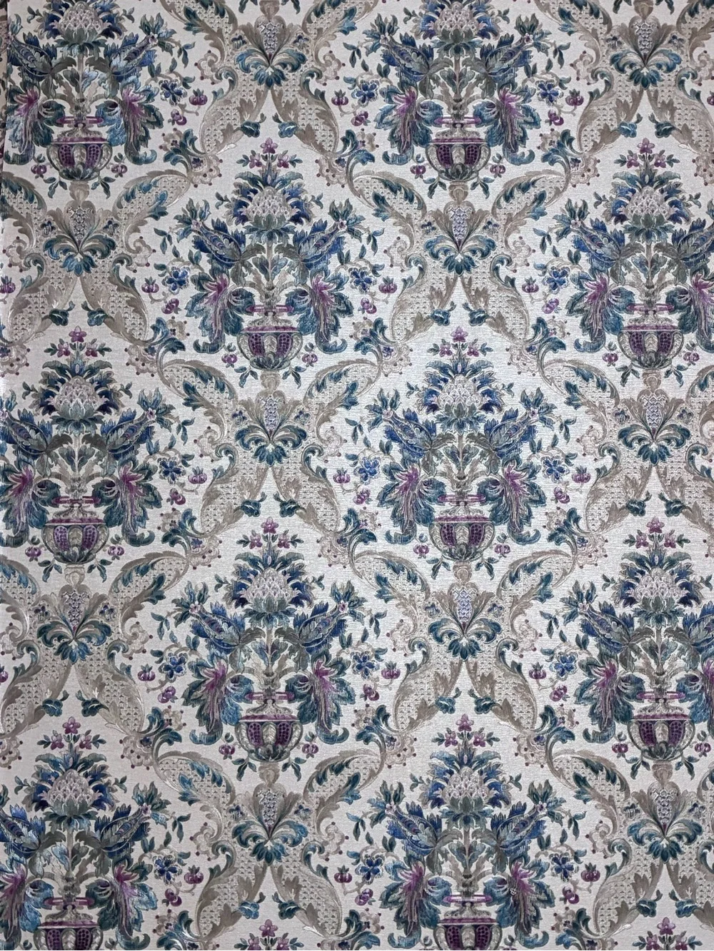 Mirage Mural Vinyl Pre Pasted Solid Sheet Wallpaper Shiny Floral 56 Sq Ft 11 yd